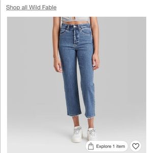 Wild fable highest rise straight jeans